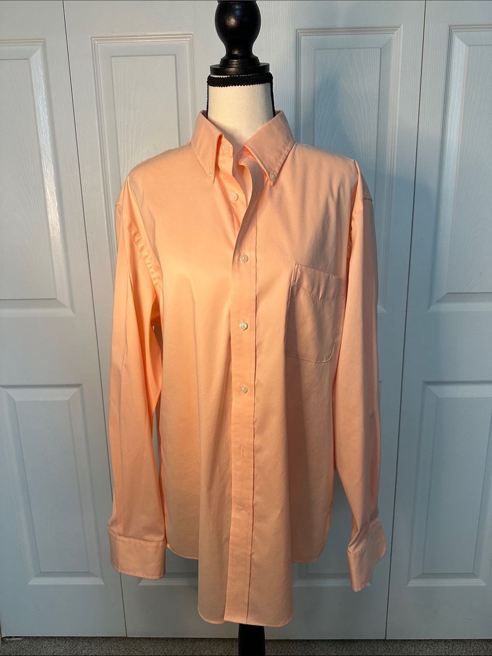 Lauren Ralph Lauren Peach Button-Down Dress Shirt